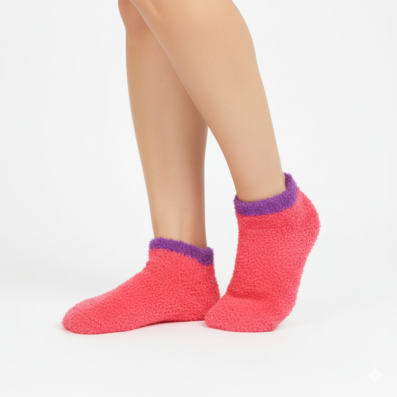 BERRY SORBET ANKLE COZY WARM ANKLE SOCKS