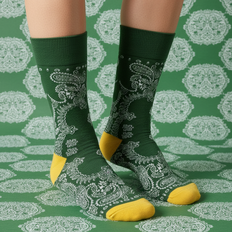 RL POLO BANDANNA-MOTIF TROUSER SOCKS