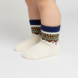 RL POLO FAIR ISLE KNIT CREW SOCKS (0-2YRS)