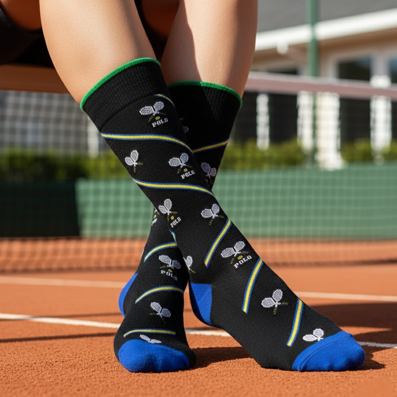 RL POLO BLACK TENNIS CLUB SOCKS