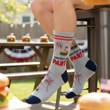 UNITED WE PARTY CREW SOCKS