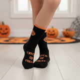 TRICK OR TREAT PUMPKIN HALLOWEEN SOCKS (4 - 7 YRS)