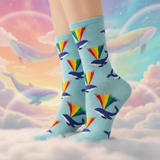 RAINBOW WHALE SOCKS