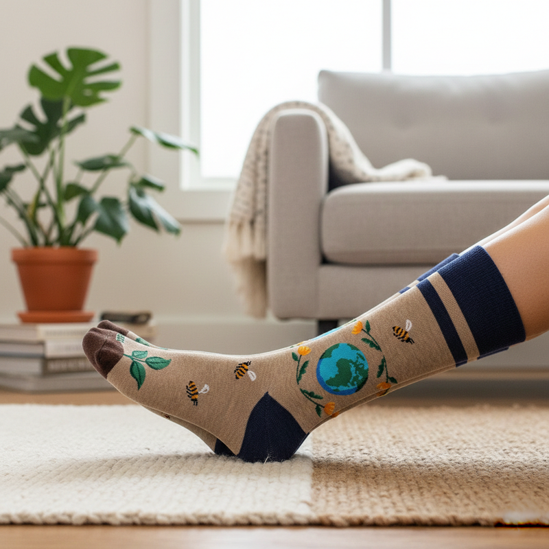 EARTH DAY CREW SOCKS