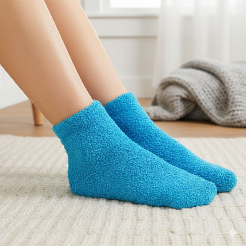 SKY RIPPLE ANKLE COZY WARM ANKLE SOCKS