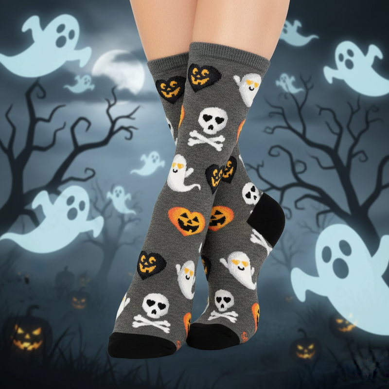 CUTE GHOSTS CREW SOCKS