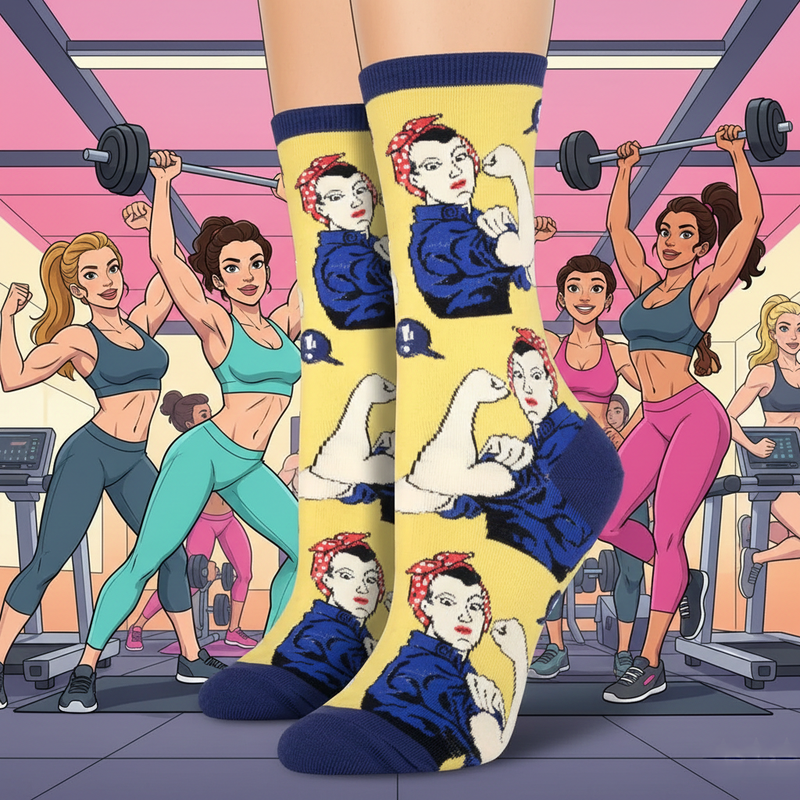 ROSIE THE RIVETER SOCKS