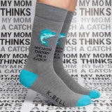 MY MOM THINKS I'M A CATCH CREW SOCKS
