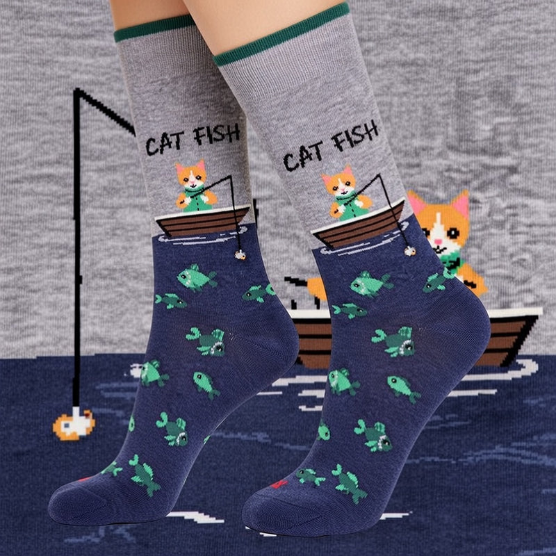 CAT FISH CREW SOCKS