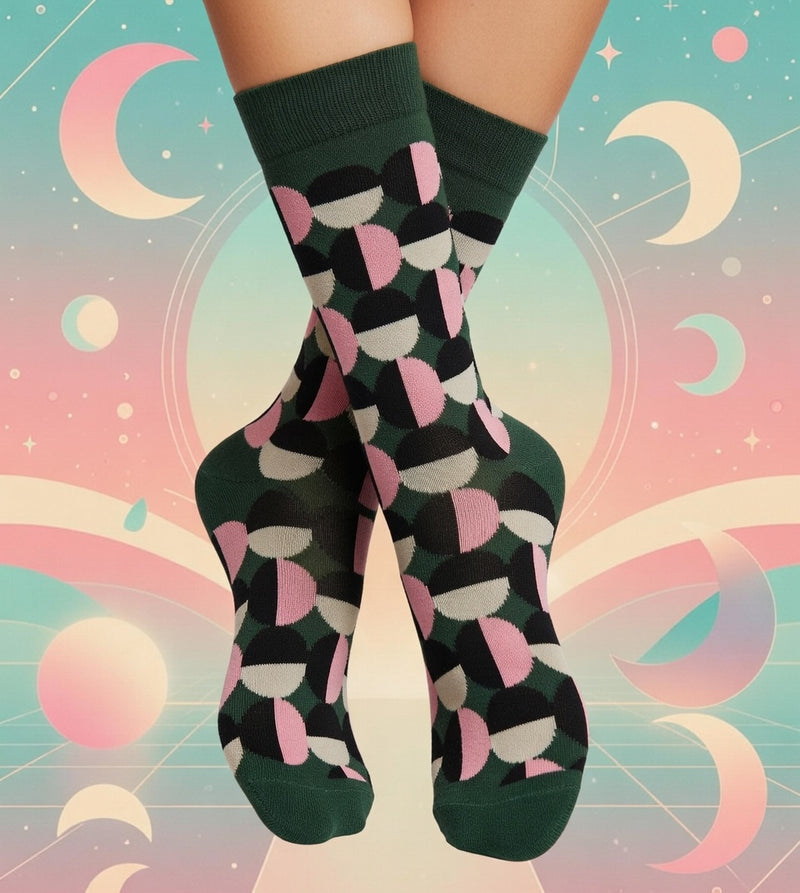THE RETRO HALF-MOON DREAM SOCKS