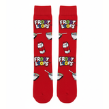 FROOT LOOPS CEREAL PATTERN CREW SOCKS