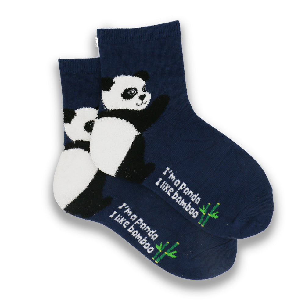 im a panda ankle socks