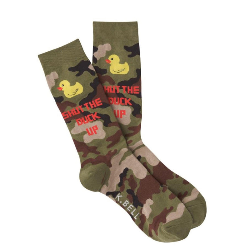 SHUT THE DUCK UP CREW SOCK