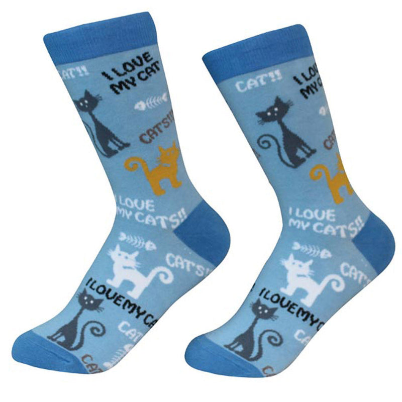 I LOVE MY CAT SOCKS