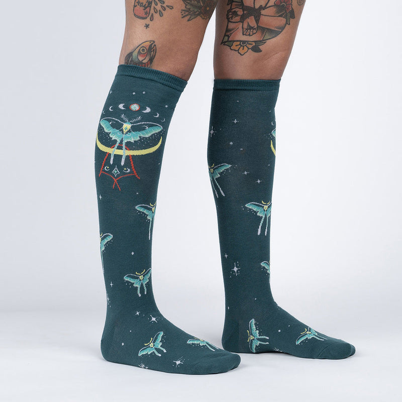 MYSTIC MOTH KNEE HIGH SOCKS