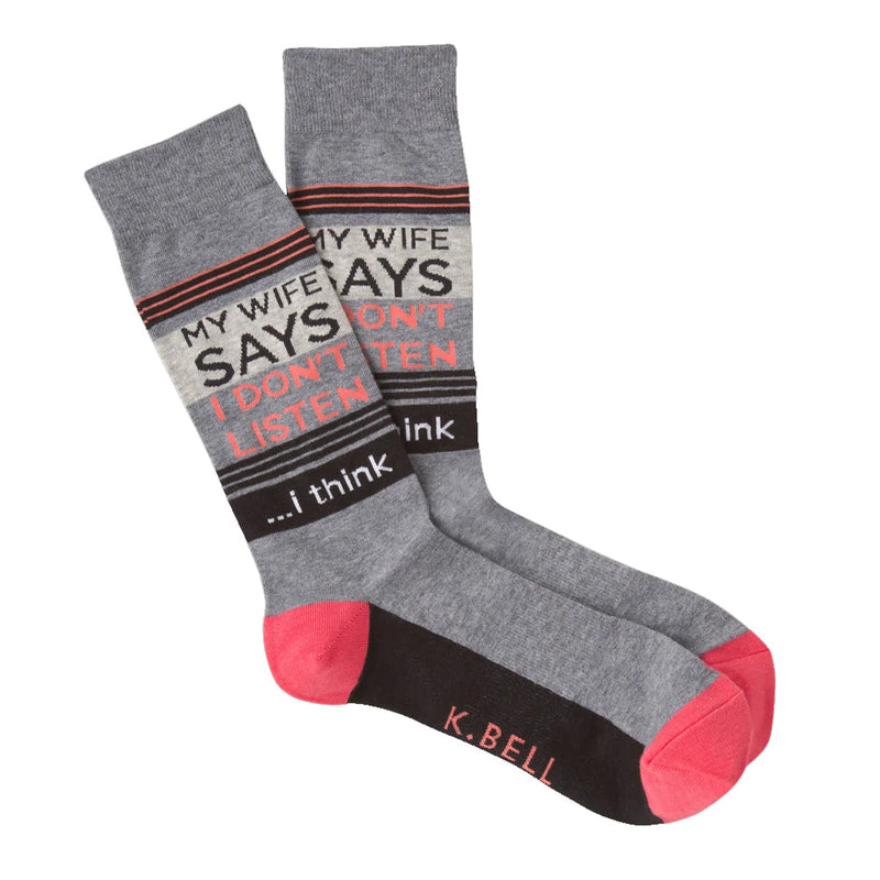 MY WIFE SAYS CREW SOCKS