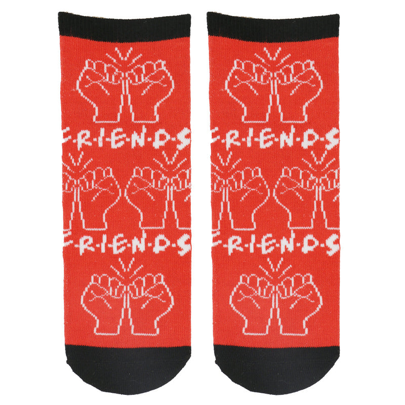 F.R.I.E.N.D.S "THE FRIENDLY FINGER" RED ANKLE SOCKS