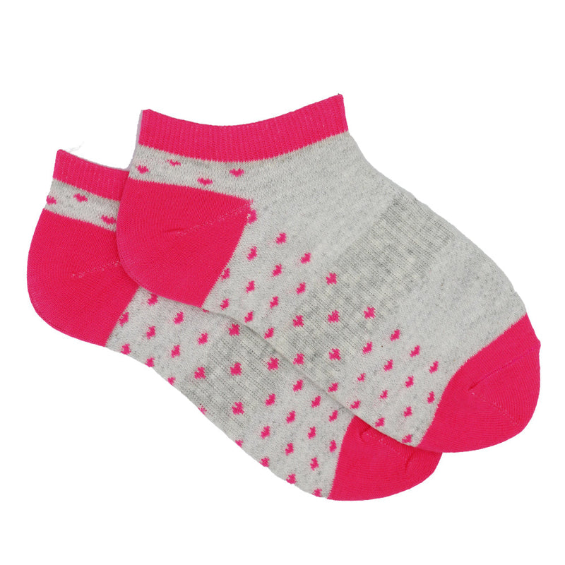 PINK HEARTS ANKLE SOCKS