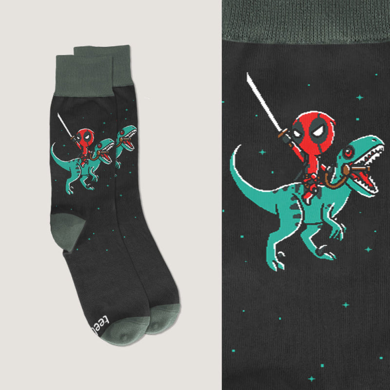 DEADPOOL ON RAPTOR SOCKS