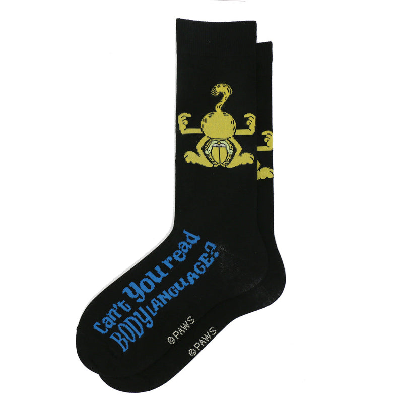 GARFIELD "CANT YOU READ BODY LANGUAGE" SOCKS
