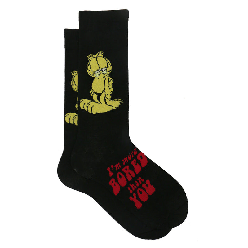 GARFIELD "IM MORE BORED THAN YOU" SOCKS