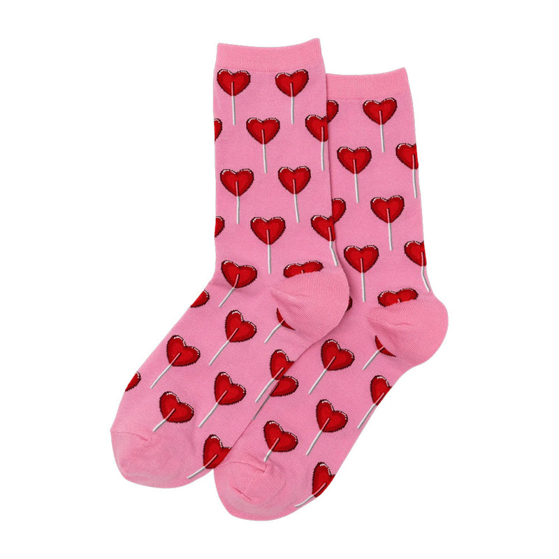 HEART LOLLIPOP CREW SOCKS