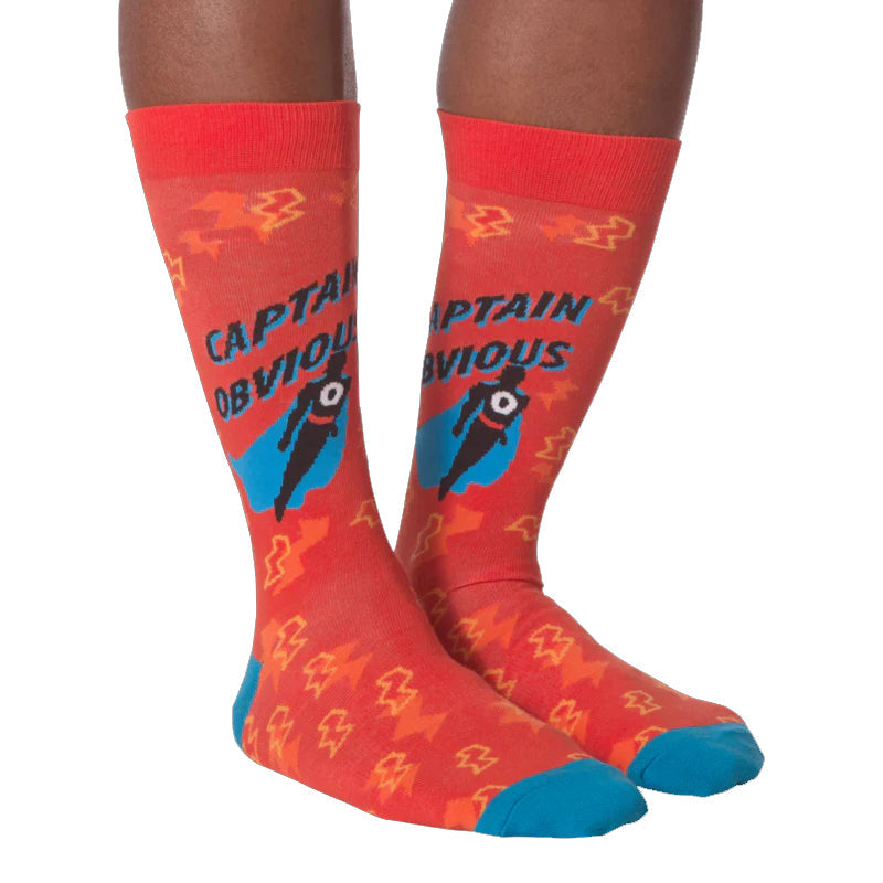 CAPTAIN OBVIOUS CREW SOCKS