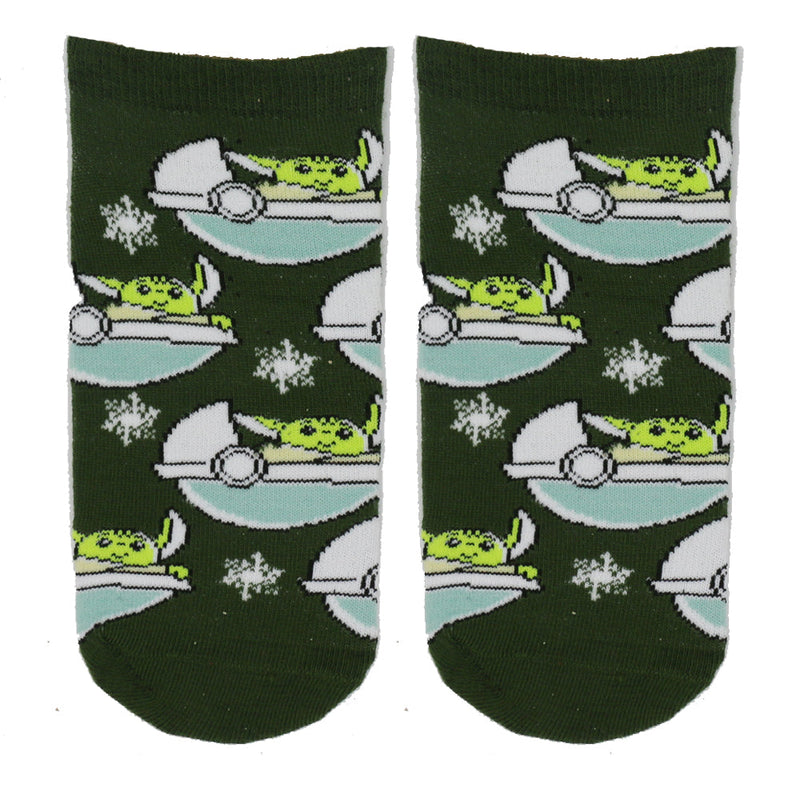 STAR WARS BABY YODA RED ANKLE SOCKS