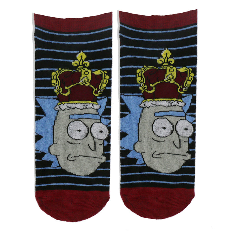 RICK AND MORTY CROWN PORTRAIT ANKLE SOCKS