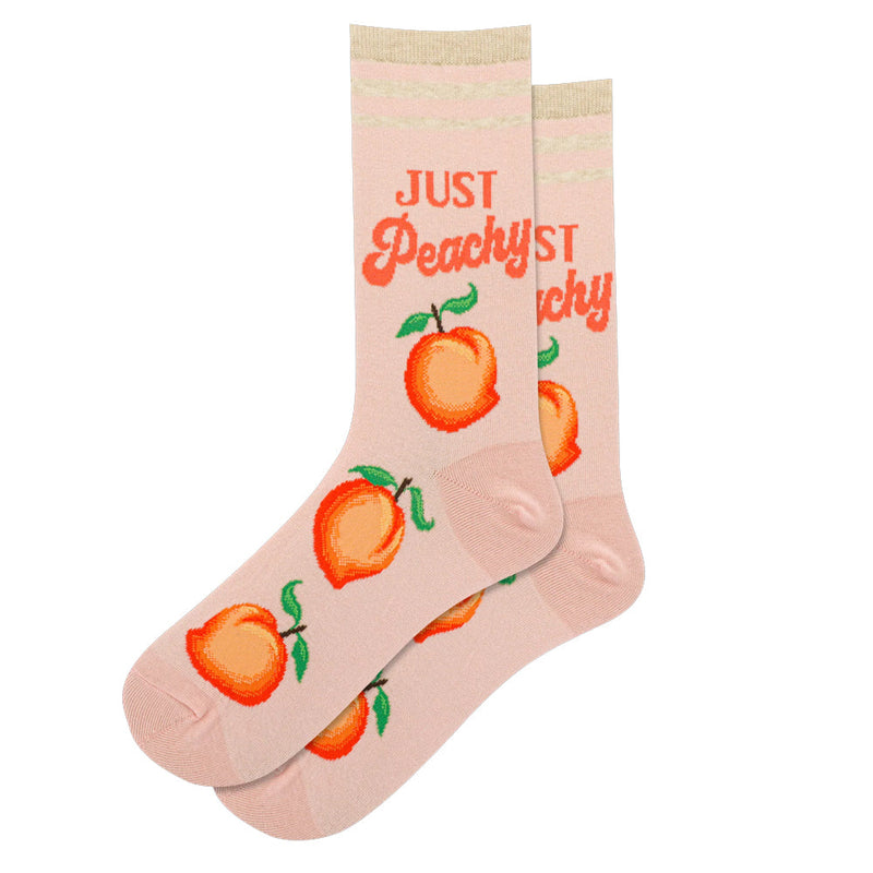 JUST PEACHY CREW SOCK