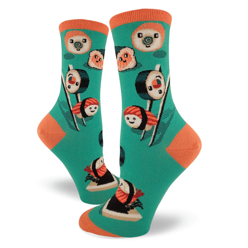 SILLY SUSHI WOMEN'S CREW SOCKS