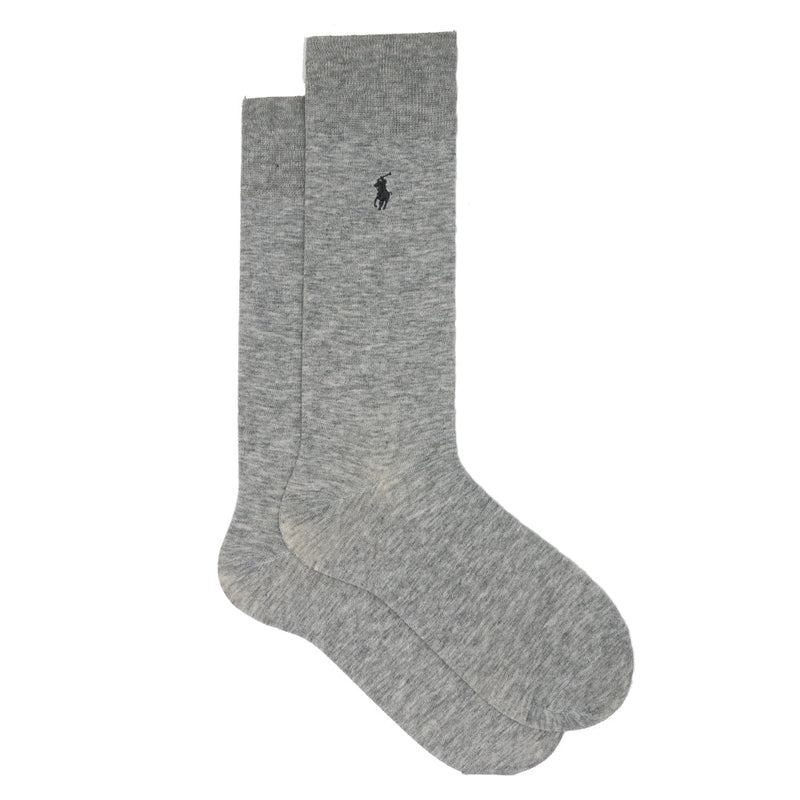 POLO SOLID HEATHER GREY SOCKS