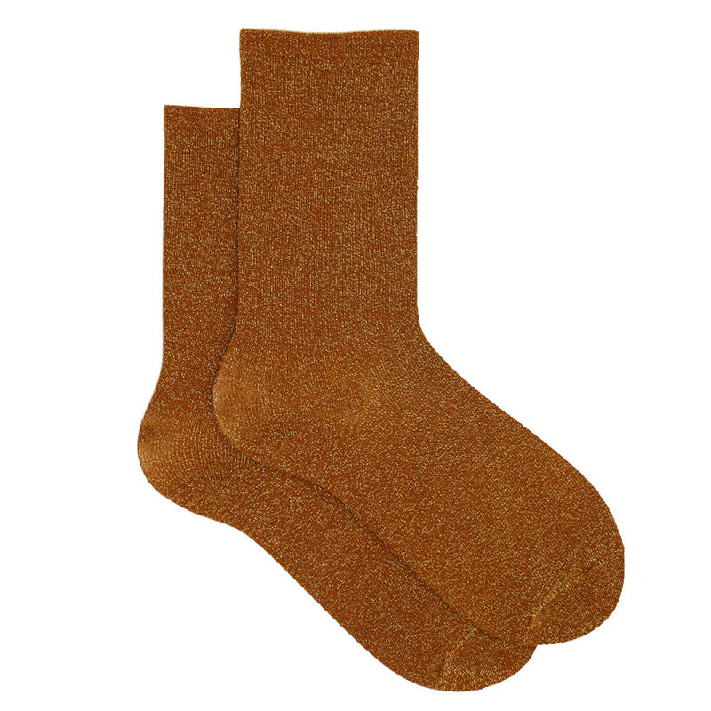 SHIMMER SOCKS BROWN