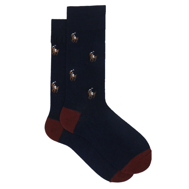 POLO SMALL HORSE LOGO ALL OVER SOCKS
