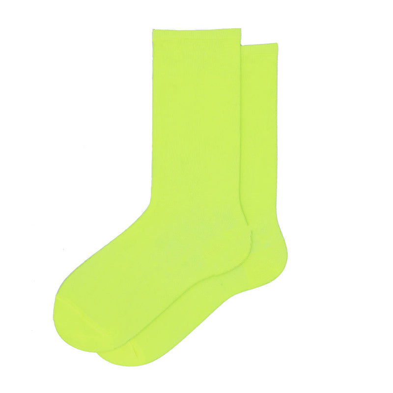 NEON YELLOW OOMPH FACTOR SOCKS