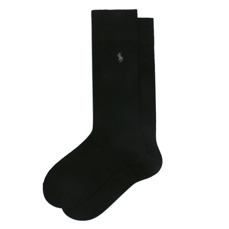 POLO SOLID BLACK SOCKS