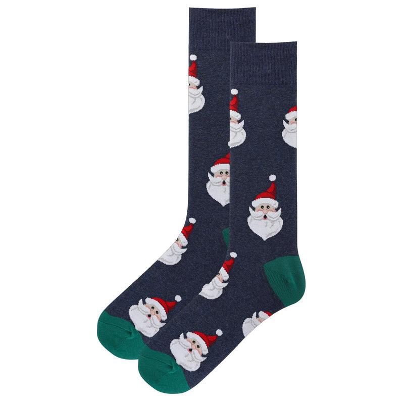 SANTA HEAD CREW SOCK
