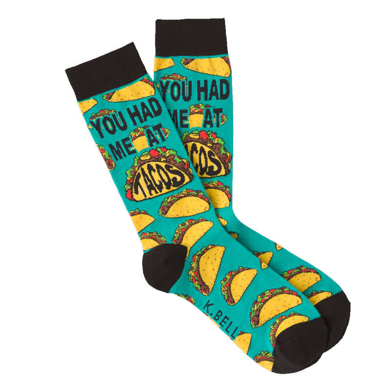 YOU HAD ME AT TACOS CREW SOCKS