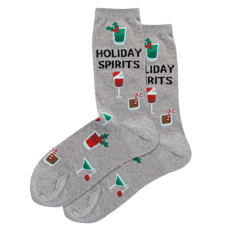 HOLIDAY SPIRITS CREW SOCKS