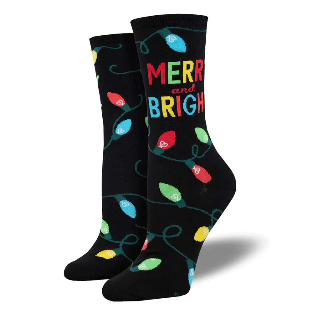 MERRY AND BRIGHT SOCKS
