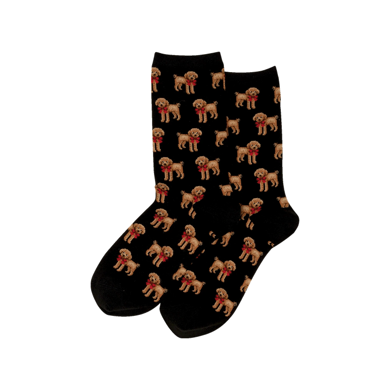 POODLE AND BOW SOCKS