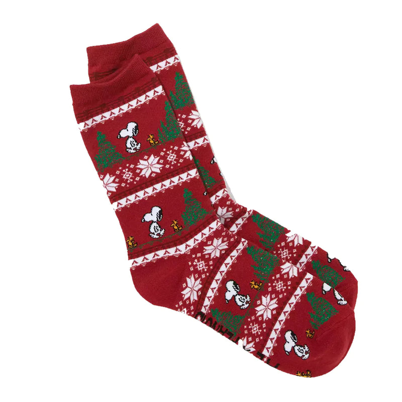 SNOOPY FAIRISLE CREW SOCKS