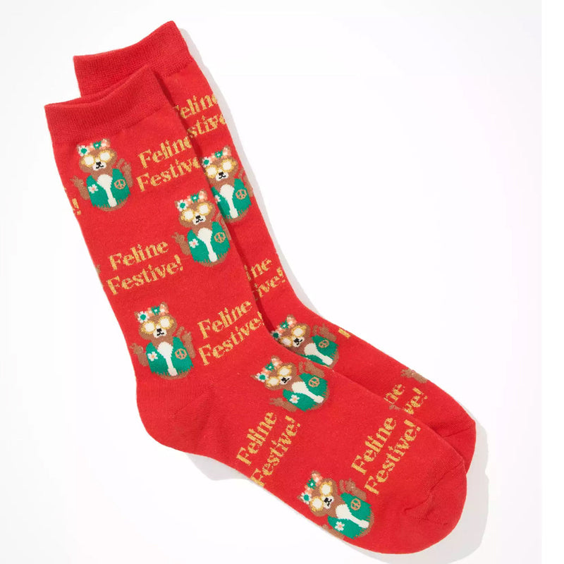 HIPPY CAT CREW SOCKS