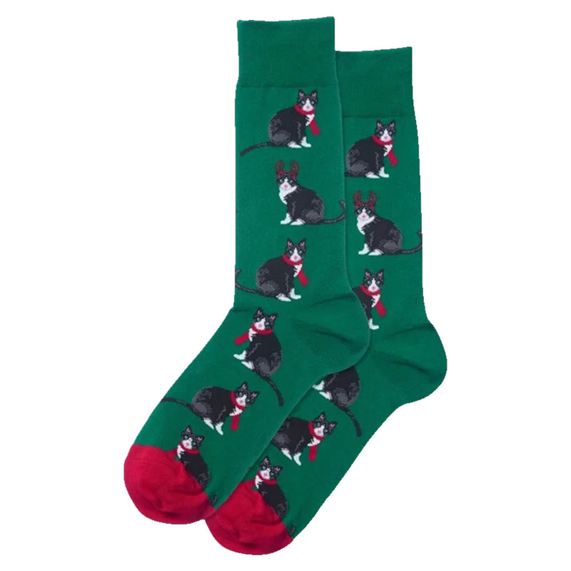 REINDEER CAT CREW SOCKS