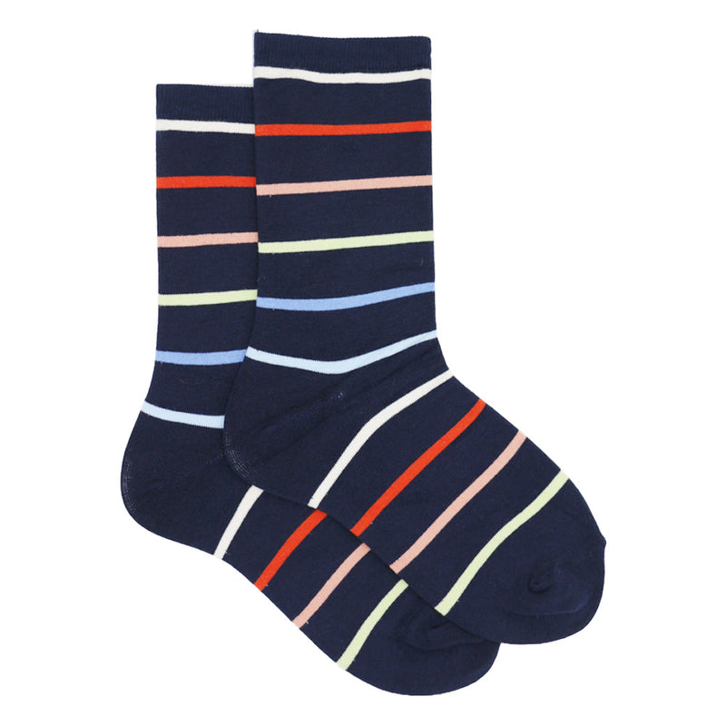 MUTLI COLORED STRIPES SOCKS