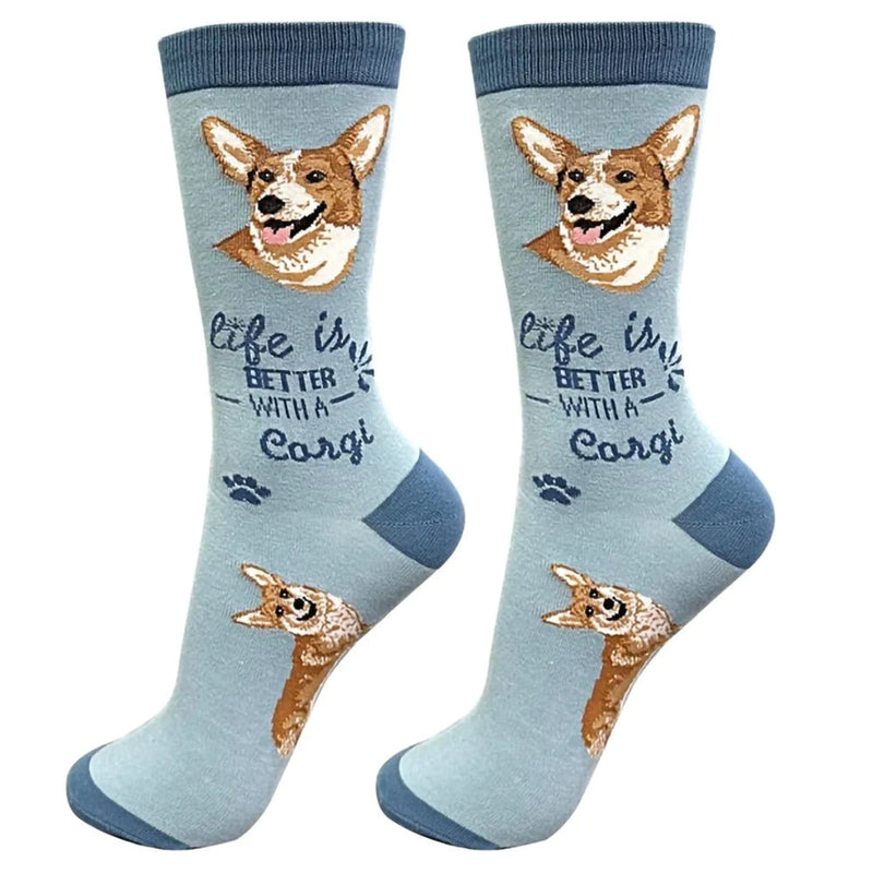 LIFE IS BETTER WITH A CORGI SOCKS