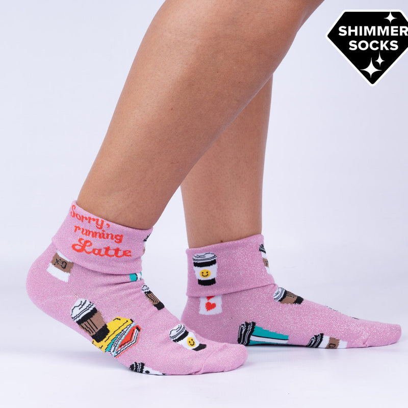 SORRY, RUNNING LATTE TURN CUFF SOCKS