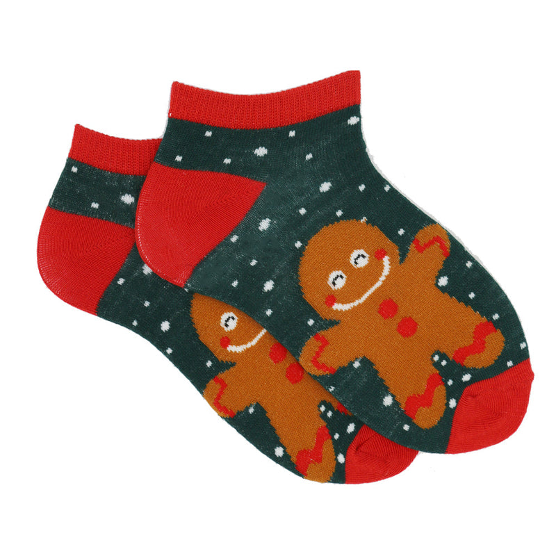 GINGER BREADMAN ANKLE SOCKS