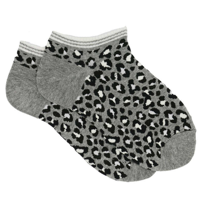 CHEETAH PRINT ANKLE SOCKS