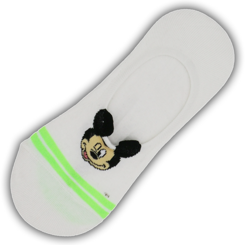 MICKEY MOUSE DISNEY NO SHOW SOCKS NEON